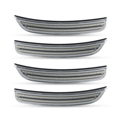 2015–2024 Dodge Charger Clear White LED Side Markers Set
