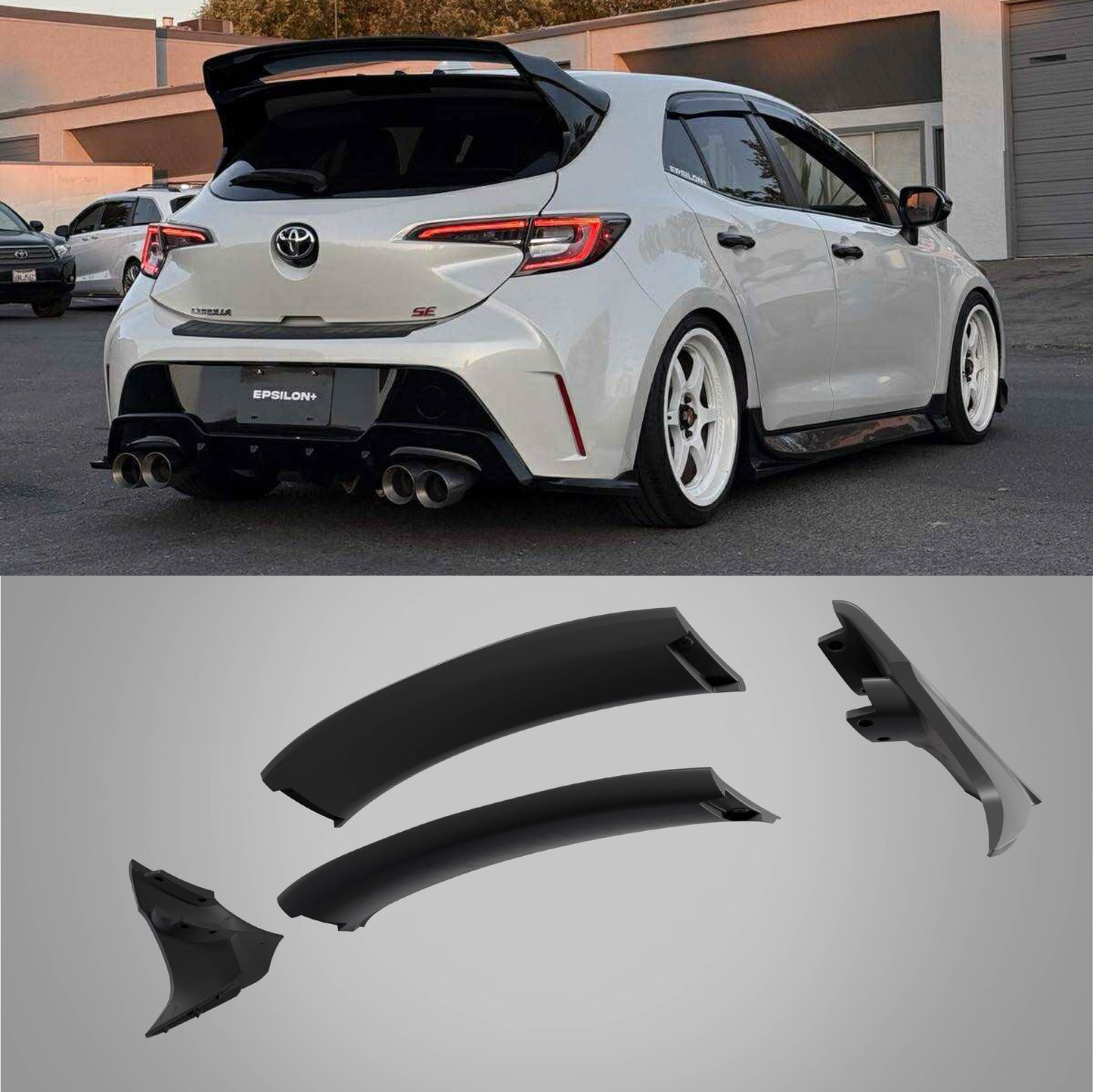 WRC Wing V3 – TOYOTA COROLLA HATCHBACK (E210, 2019-2023+)