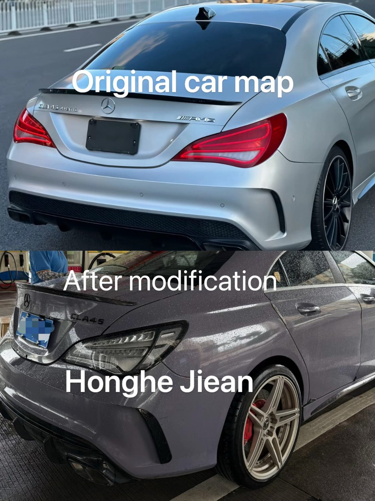 Mercedes-Benz CLS 45 clear black-housing tail lights by JIEAN Lights – photo 6