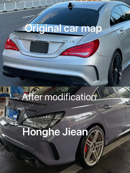 Mercedes-Benz CLS 45 clear black-housing tail lights by JIEAN Lights – photo 6