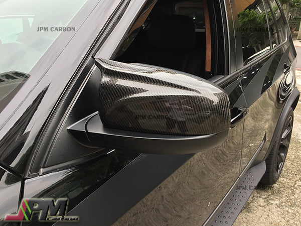 [JPMCarbon] M Style Carbon Fiber Replacement Mirror Covers Fits For 2006-2013 BM E70 X5 & 2008-2013 BMW E71 X6 Only