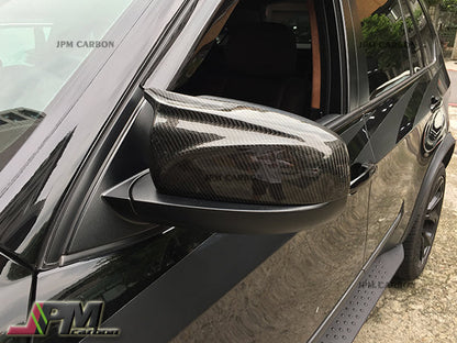 [JPMCarbon] M Style Carbon Fiber Replacement Mirror Covers Fits For 2006-2013 BM E70 X5 & 2008-2013 BMW E71 X6 Only
