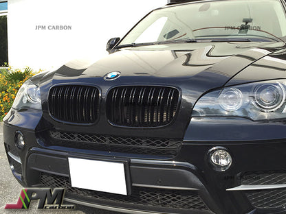 [JPMCarbon] M Style Front Kidney Grille Fits For 2006-2013 BM E70 X5 & 2008-2013 BMW E71 X6 Only