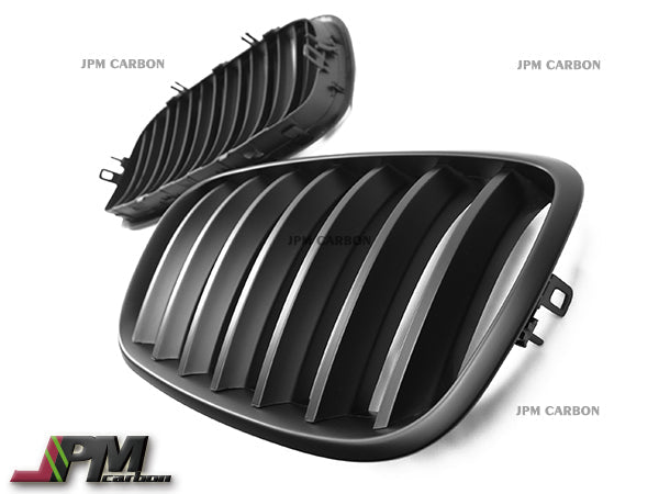 [JPMCarbon] P Style Front Kidney Grille Fits For 2006-2013 BM E70 X5 & 2008-2013 BMW E71 X6 Only
