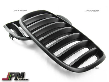 [JPMCarbon] P Style Front Kidney Grille Fits For 2006-2013 BM E70 X5 & 2008-2013 BMW E71 X6 Only