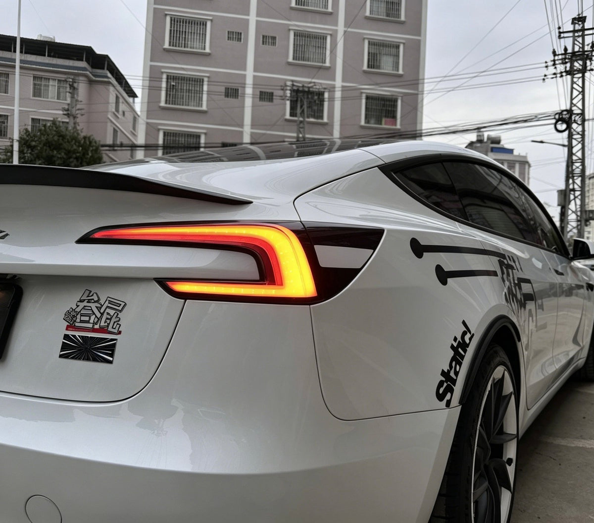 Tesla Model 3 (New Body) clear white-housing tail lights by JIEAN Lights – photo 4