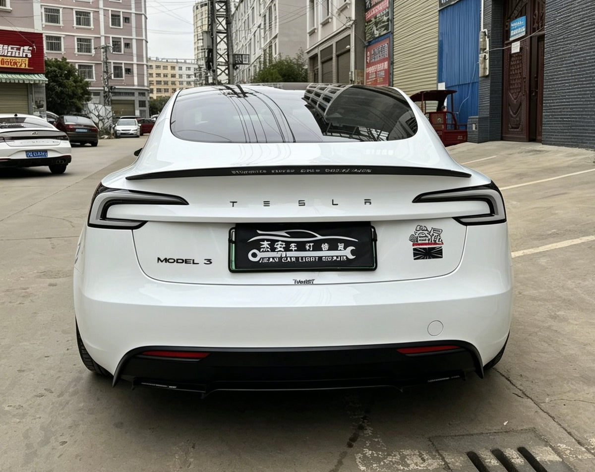 Tesla Model 3 (New Body) clear white-housing tail lights by JIEAN Lights – photo 5