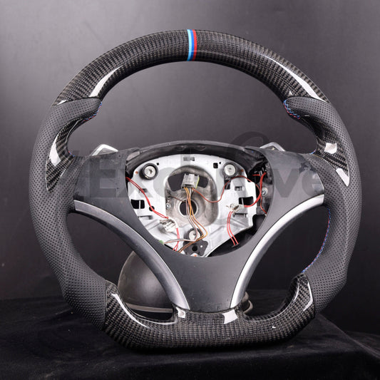 2005-2013 BMW 1/3/X1/X3/M3 Series M Sport| 3 Series/M3  E90 E91 E92 E93/ 1 Series E82/E88/ X1 E84/ X3 E83  Custom Steering Wheel by Exclusive Steering
