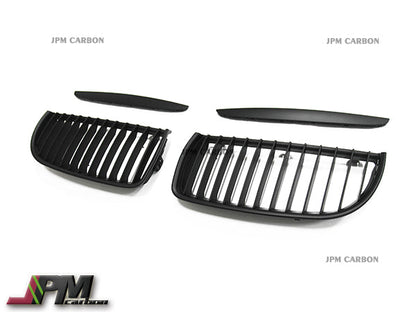 [JPMCarbon] Front Kidney Grille Fits For 2005-2008 BMW E90 E91 Pre-facelift 3-Series Sedan/Wagon Only