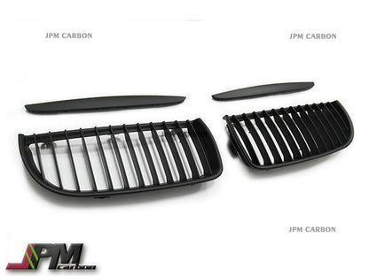 [JPMCarbon] Front Kidney Grille Fits For 2005-2008 BMW E90 E91 Pre-facelift 3-Series Sedan/Wagon Only