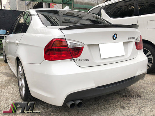 CS Style Carbon Fiber Trunk Spoiler Fits For 2005-2011 BMW E90 3-Series Sedan Only