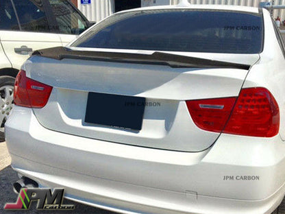 M4 Style Carbon Fiber Trunk Spoiler Fits For 2005-2011 BMW E90 3-Series Sedan Only