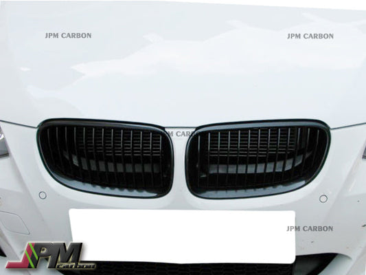 [JPMCarbon] Front Kidney Grille Fits For 2011-2013 BMW E92 E93 LCI 3-Series Only