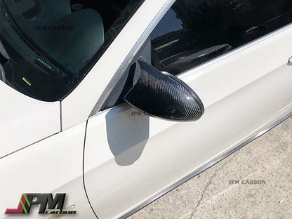 [JPMCarbon] M3 Style Carbon Fiber Replacement Mirror Covers Fits For 2008-2010 BMW E92 E93 Pre-facelift Only