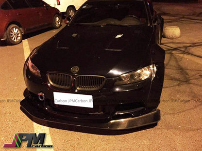 LB Style Carbon Fiber Front Bumper Add-on Lip Fits For 2008-2013 BMW E90 E92 E93 M3 Only