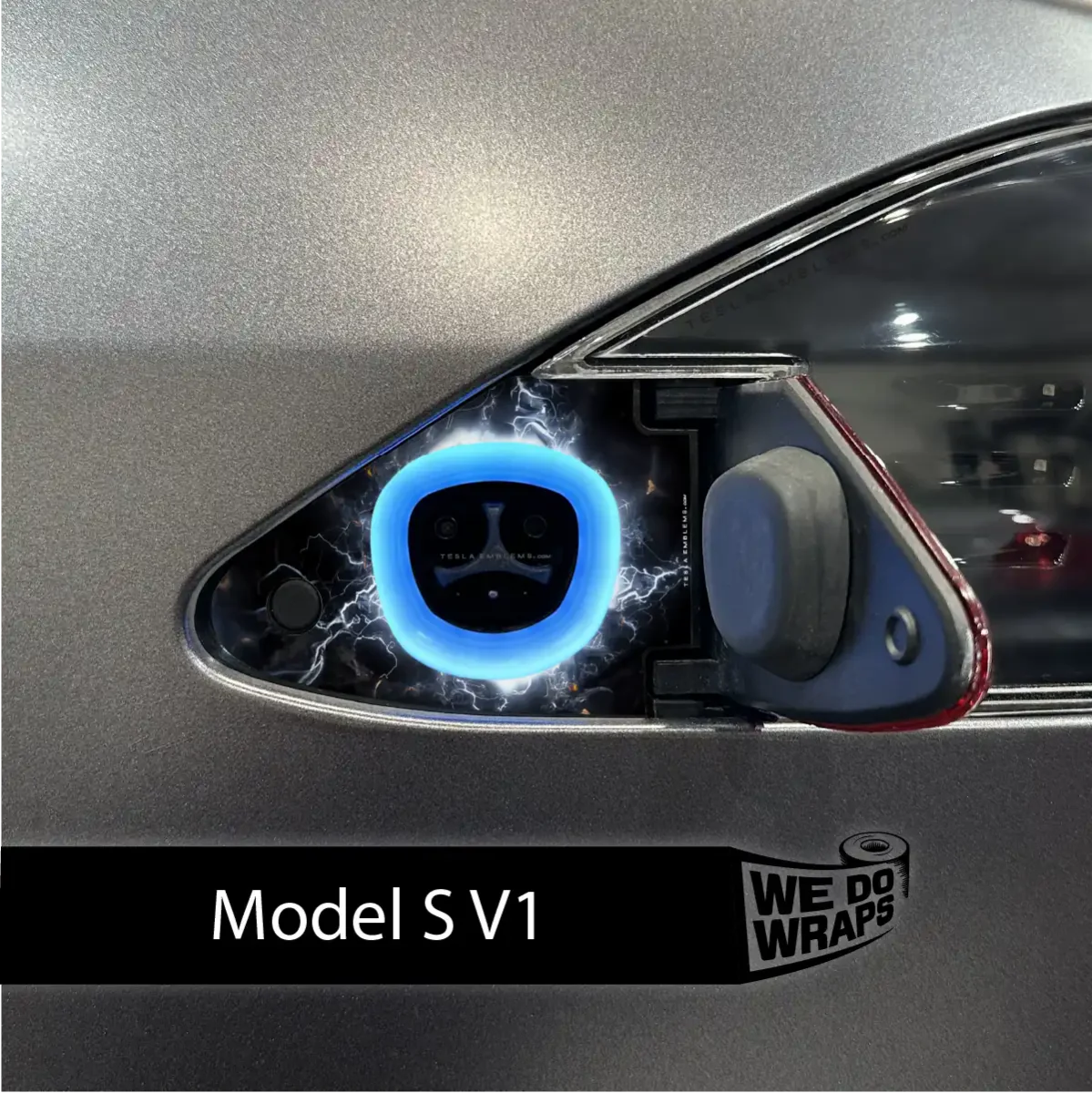 Electric Wormhole Tesla Charge Port Wrap | Model S