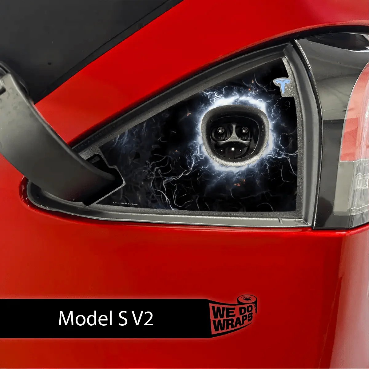 Electric Wormhole Tesla Charge Port Wrap | Model S