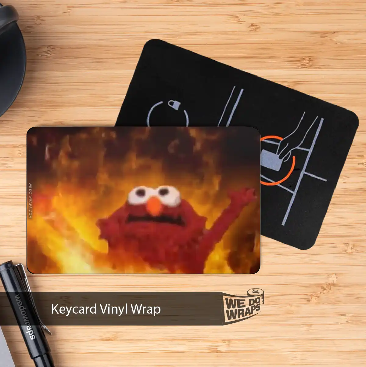 Elmo on Fire Meme | NFC Key Card Wrap