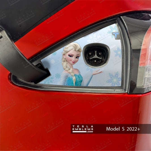 Frozen Elsa Tesla Charge Port Wrap | Model S