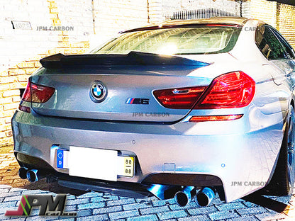 PSM Style Carbon Fiber Trunk Spoiler Fits For 2012-2018 BMW F06 6-Series Gran Coupe Only