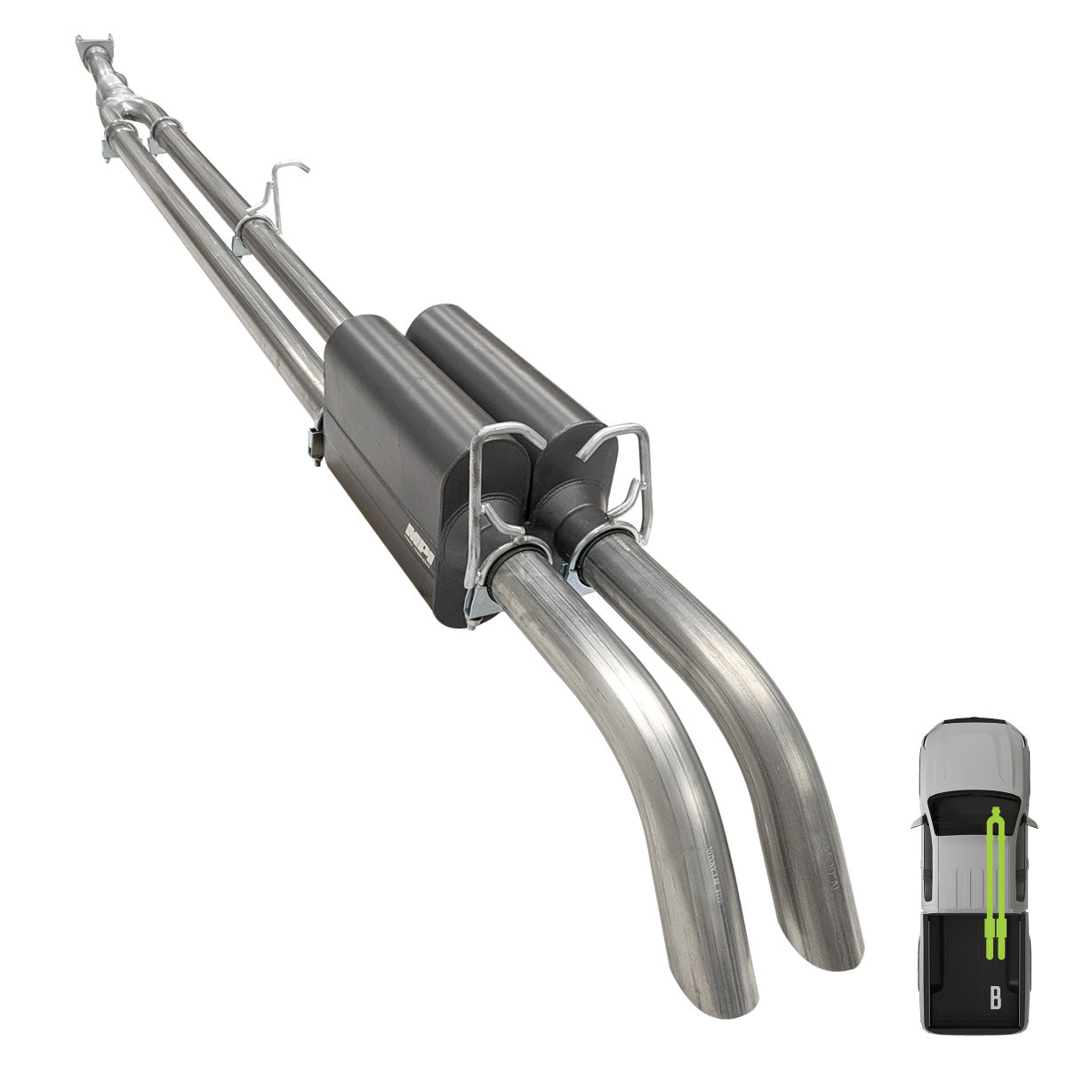 Ford, 2011-2016, 6.2L - MPI Bullnoze Exhaust Series