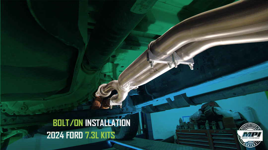 Ford, 2017-2026, 6.2L, 6.8L, 7.3L - MPI Bullnoze Exhaust Series
