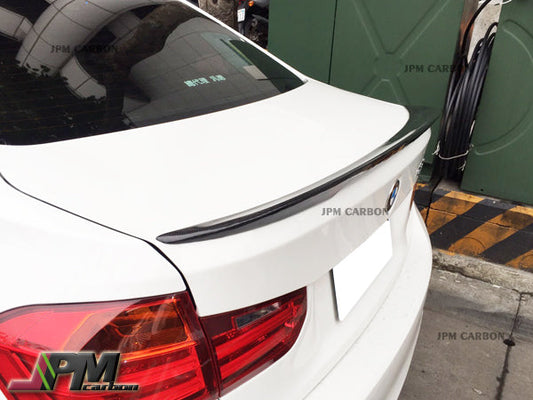 High Kick Performance Style Carbon Fiber Trunk Spoiler Fits For 2012-2018 BMW F30 3-Series Sedan Only