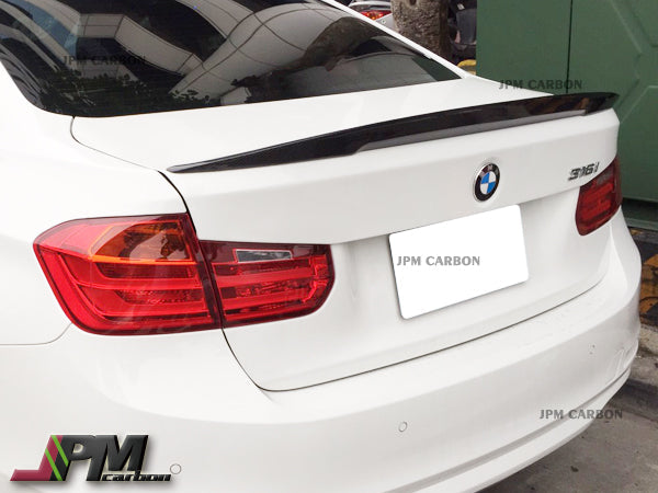 High Kick Performance Style Carbon Fiber Trunk Spoiler Fits For 2012-2018 BMW F30 3-Series Sedan Only
