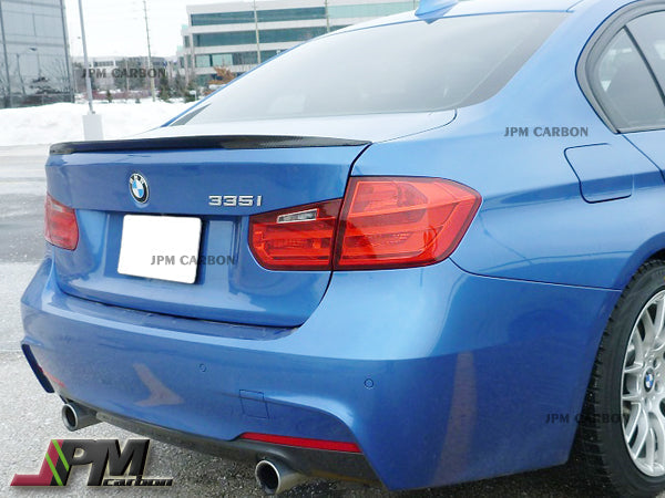 Performance Style Carbon Fiber Trunk Spoiler Fits For 2012-2018 BMW F30 3-Series Sedan Only