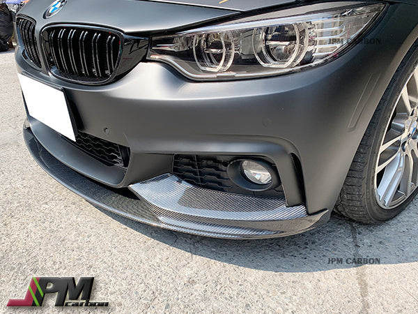 Performance Style Carbon Fiber Front Bumper Add-on Lip Fits For 2014-2020 BMW F32 F33 F36 with M-Sport Package Only