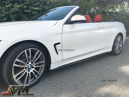 [JPMCarbon] Performance Style Carbon Fiber Side Skirt Add-on Lips Fits For 2014-2020 BMW F32 F33 F36 with M-Sport Package Only