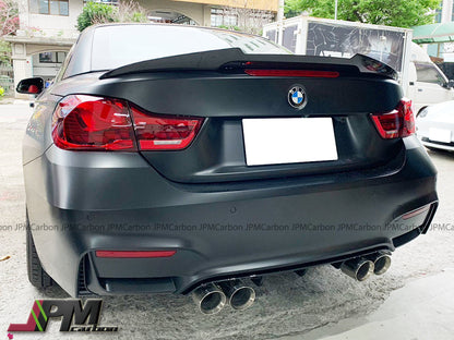 M4 Style Carbon Fiber Trunk Spoiler Fits For 2014-2020 BMW F33 4-Series Convertible Only