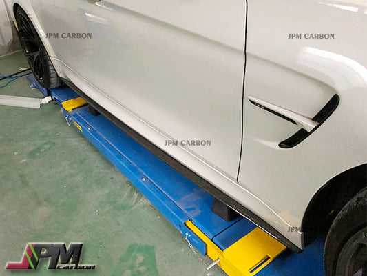 [JPMCarbon] 3D Style Carbon Fiber Side Skirt Add-on Lips Fits For 2015-2020 BMW F80 M3 Only
