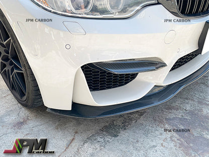 DP Style Carbon Fiber Front Bumper Decorative Covers Fits For 2015-2020 BMW F80 M3 / F82 M4 Only