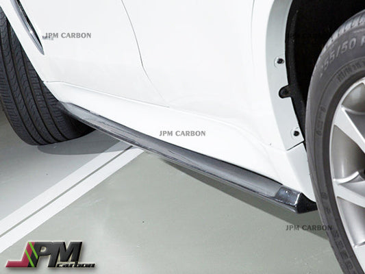 [JPMCarbon] 3D Style Carbon Fiber Side Skirt Add-on Lips Fits For 2015-2019 BMW F15 X5 & F16 X6 M-Sports