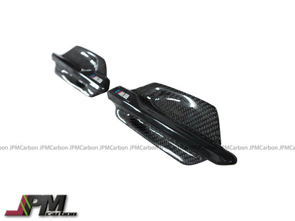 Carbon Fiber Side Fender Replacement Vent Trim Grilles Fits For 2015-2021 BMW F87 M2 Only