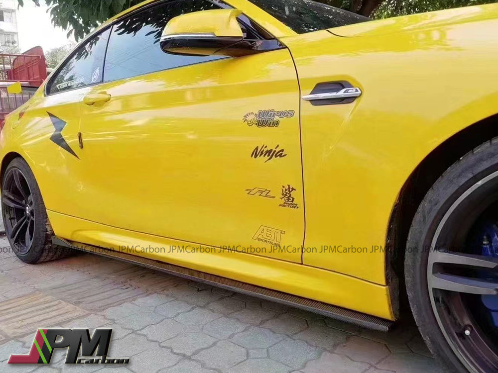 [JPMCarbon] DP Style Carbon Fiber Side Skirt Add-on Lips Fits For 2015-2021 BMW F87 M2 Only