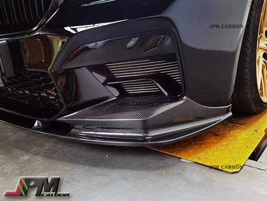 [JPMCarbon] 3D Style Carbon Fiber Front Bumper Add-on Lip Fits For 2021-2023 BMW F90 LCI M5 Only