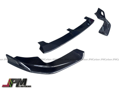 [JPMCarbon] AE Style Carbon Fiber Front Add-on Lip (3pcs) Fits For 2022-2025 BMW F97 LCI X3M / F98 LCI X4M