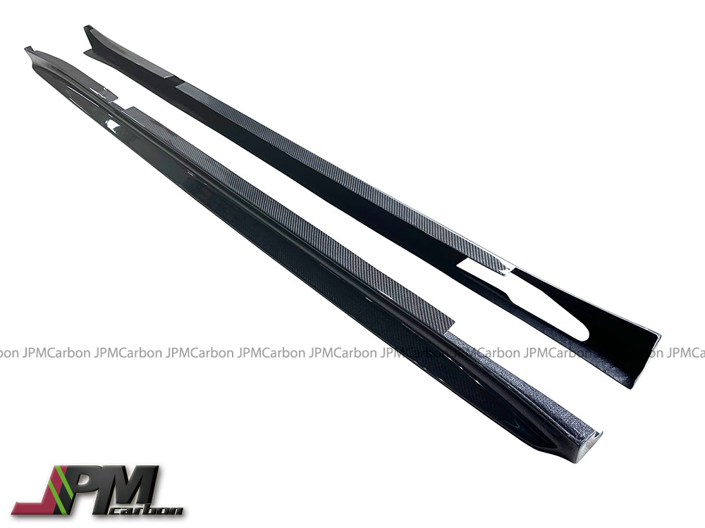 [JPMCarbon] 3D Style Carbon Fiber Side Skirt Add-on Lips Fits For2018-2024 BMW G01 X3 / G02 X4 with M-sport Package Only