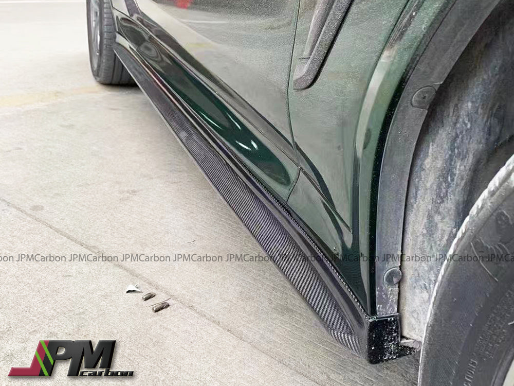 [JPMCarbon] 3D Style Carbon Fiber Side Skirt Add-on Lips Fits For2018-2024 BMW G01 X3 / G02 X4 with M-sport Package Only
