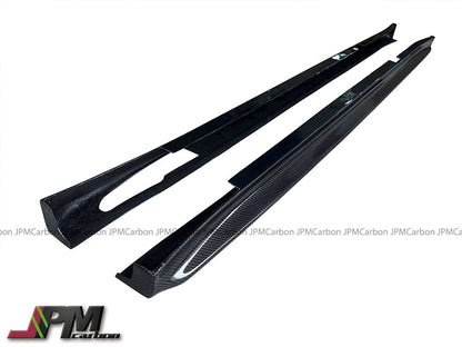 [JPMCarbon] 3D Style Carbon Fiber Side Skirt Add-on Lips Fits For2018-2024 BMW G01 X3 / G02 X4 with M-sport Package Only