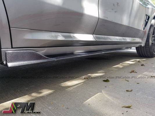 [JPMCarbon] AE Style Carbon Fiber Side Skirt Add-on Lips Fits For 2019-2025 BMW F97 X3M / F98 X4M