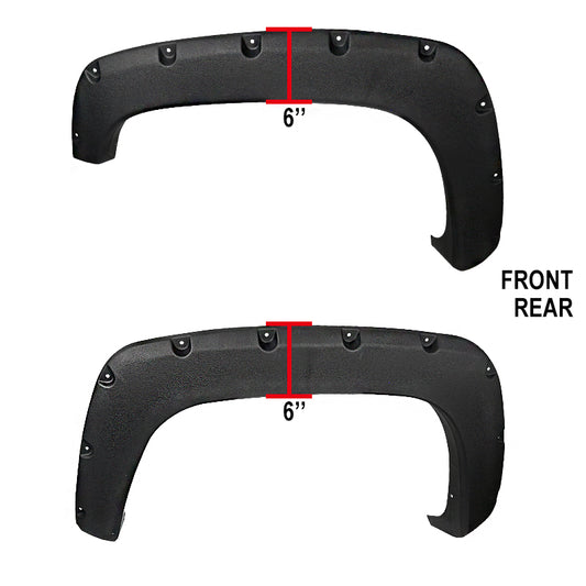 1988-1999 Chevrolet C/K Blazer/Jimmy/Suburban/Tahoe GMC Yukon Textured Rivet Style Fender Flares
