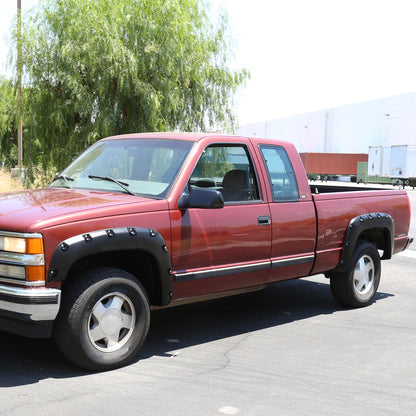 1988-1998 Chevrolet C/K 1500 / 1992-1999 Suburban/Yukon Smooth Polypropylene Rivet Style Fender Flares