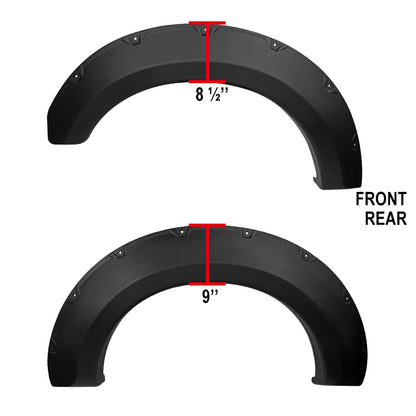 2017-2021 Ford F-250/F-350/F-450/F-550 Super Duty Rivet Style Fender Flares