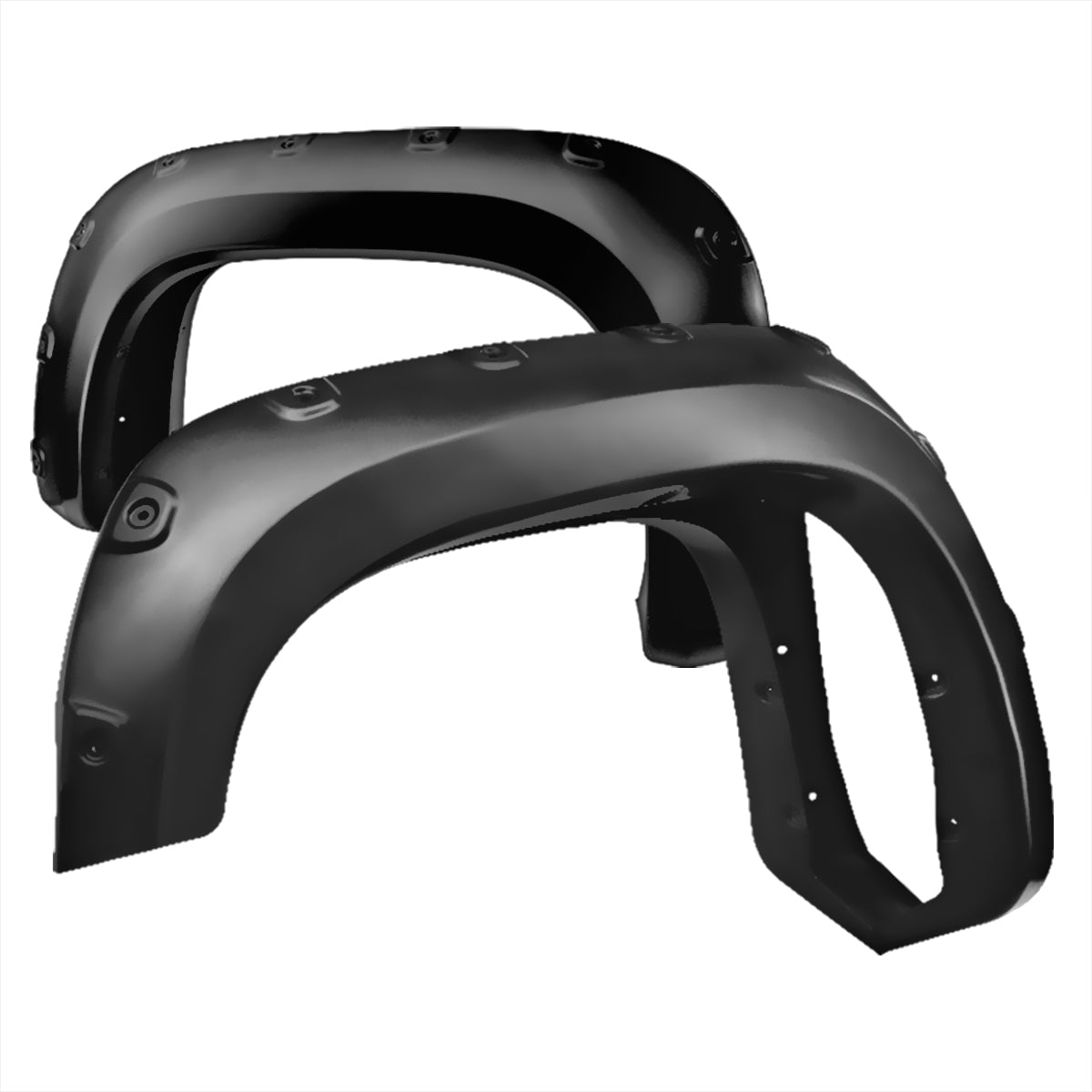 2007-2013 GMC Sierra 1500 Matte Black Polypropylene Fender Flares