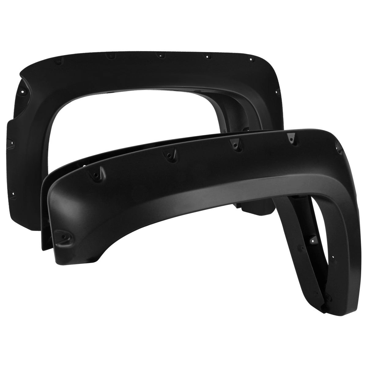 2014-2018 Chevrolet Silverado 2500HD/3500HD Short Bed Smooth Rivet Style Fender Flares