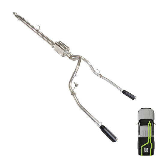 Ford, 2021-2026, Ecoboost - Stainless - MPI Exhaust Cat-Back Dual Stainless Kit