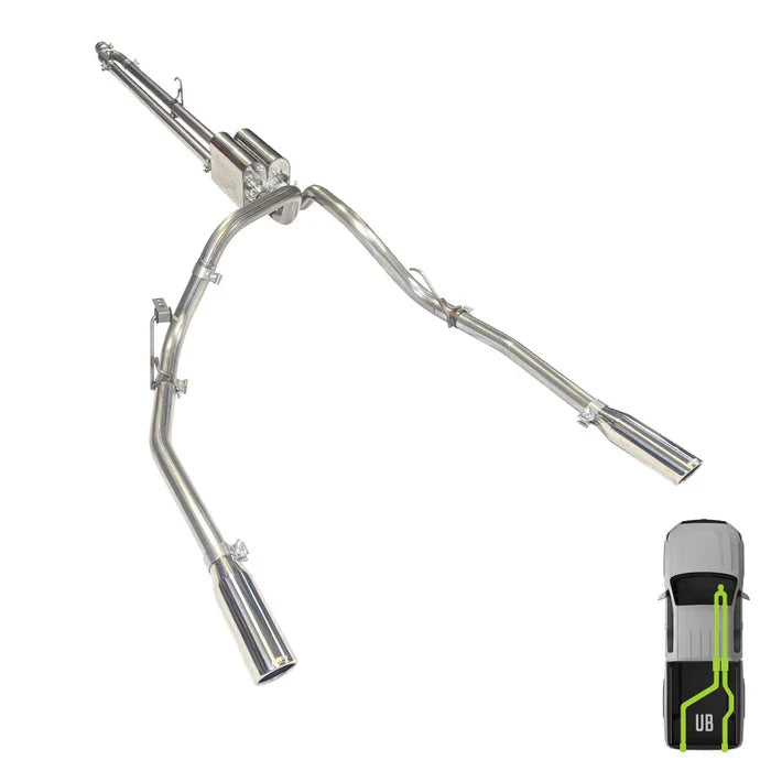 Ford, 2009-2020, 5.0L - Stainless - MPI Exhaust Cat-Back Dual Stainless Kit